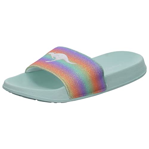 KangaROOS Damen K-Es Magic Slides, Mint/Rainbow, 36 EU von KangaROOS