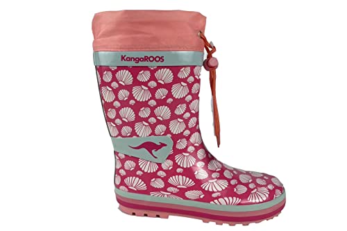 KangaROOS Damen K-Summerrain Gummistiefel, Daisy pink/Shell, 35 EU von KangaROOS