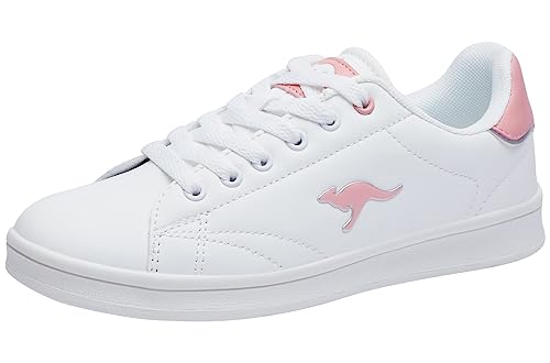 KangaROOS Damen K-Ten III Sneaker, White/Dusty Rose, 36 EU von KangaROOS