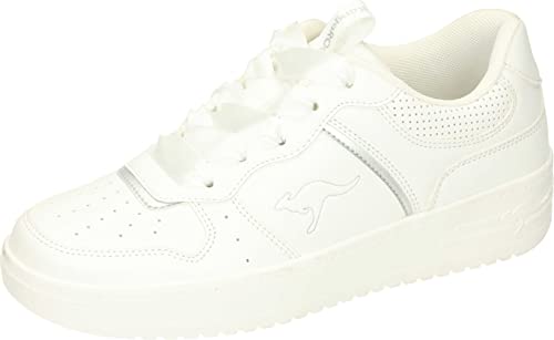 KangaROOS Damen K-Top Luci Sneaker, White/Silver, 36 EU von KangaROOS