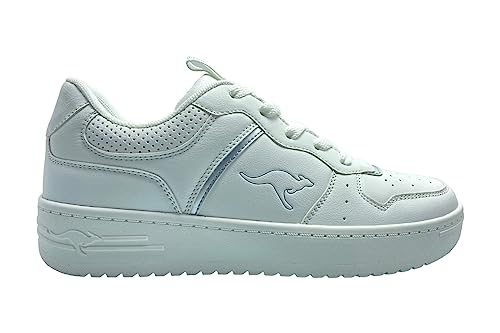 KangaROOS Damen K-Top Luci Sneaker, White/Silver, 37 EU von KangaROOS