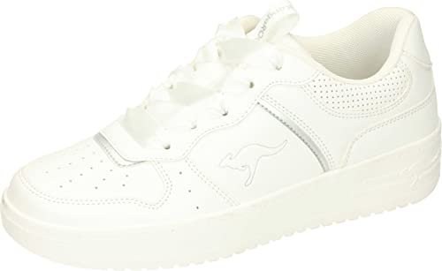 KangaROOS Damen K-Top Luci Sneaker, White/Silver, 38 EU von KangaROOS