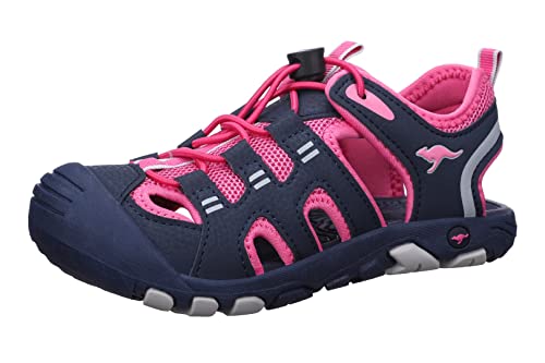 KangaROOS Damen K-Trek Jam Sandale, dk Navy/Daisy pink, 37 EU von KangaROOS