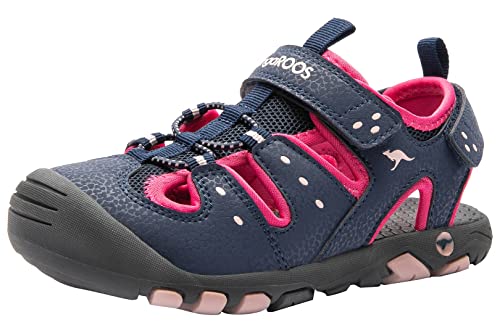 KangaROOS Damen K-Trek Sandale, dk navy/fandango pink, 38 EU von KangaROOS