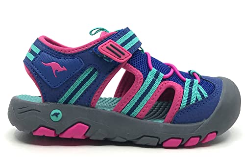 KangaROOS Damen K-Trek Trail Sandale, Midnight Blue/Fandango pink, 38 EU von KangaROOS