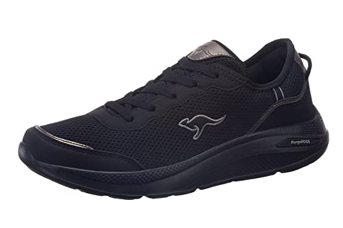 KangaROOS Damen K-WN Vision Sneaker, Jet Black/Mono, 42 EU von KangaROOS