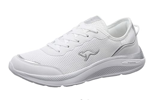 KangaROOS Damen K-WN Vision Sneaker, White/Silver, 37 EU von KangaROOS