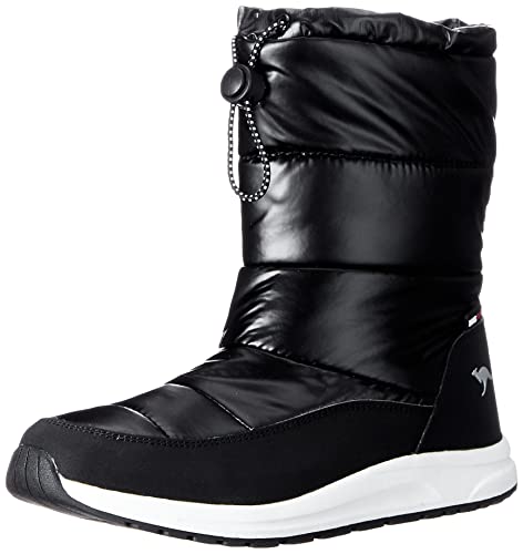 KangaROOS Damen K-WW Luna RTX Stiefel, Jet Black/metallic, 36 EU von KangaROOS