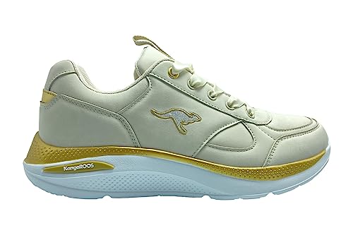 KangaROOS Damen K-Wn Khali Sneaker, Beige/Gold, 37 EU von KangaROOS