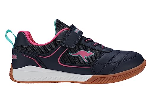 KangaROOS Damen K5-Play EV Sneaker, dk Navy/Daisy pink, 38 EU von KangaROOS