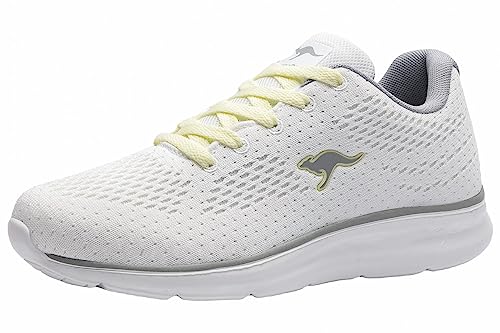 KangaROOS Damen KJ-Soft Sneaker, White/Vapor Grey 0001, 36 EU von KangaROOS