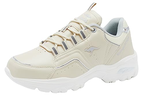 KangaROOS Damen KW-Cush Sneaker, Cream White/Vapor Grey, 36 EU von KangaROOS