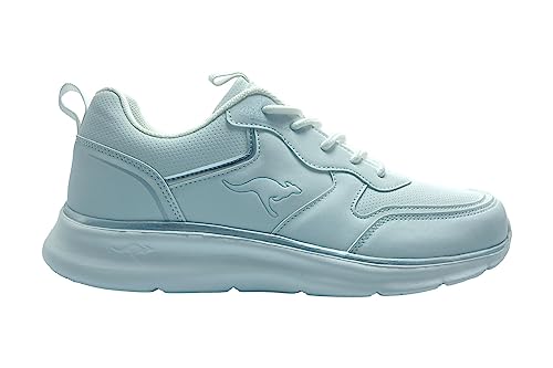 KangaROOS Damen Kj-Easy Sneaker, White/Silver, 36 EU von KangaROOS