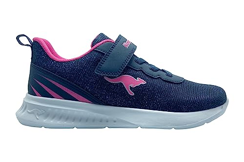 KangaROOS Damen Kl-Glow Ev Sneaker, Dk Navy Daisy Pink, 37 EU von KangaROOS