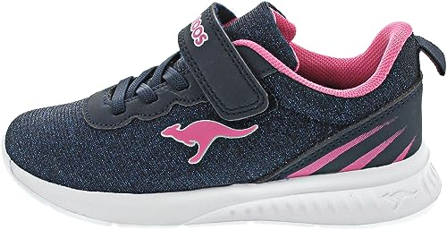 KangaROOS Damen Kl-Glow Ev Sneaker, Dk Navy Daisy Pink, 40 EU von KangaROOS