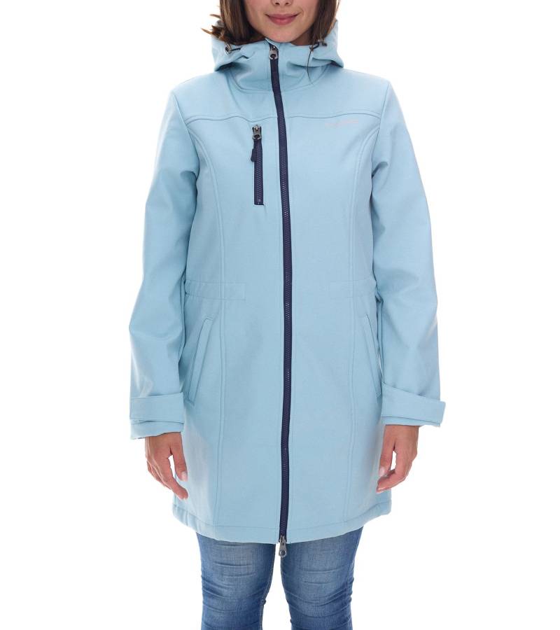 KangaROOS Damen Softshell-Jacke wasserabweisende Outdoor-Jacke 79417134 Hell-Blau von KangaROOS