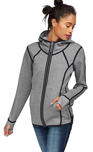 KangaROOS Damen Sweatjacke mit Kapuze Hoodie Jacket (Grau, 32/34) von KangaROOS