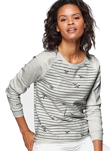 KangaROOS Damen Sweatshirt Maritim (as3, Numeric, Numeric_32, Numeric_34, Regular, Regular, Hell Beige) von KangaROOS
