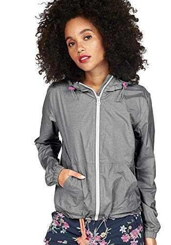 KangaROOS Damen dünne Windjacke Jacke Windbreaker (Grau, 42) von KangaROOS