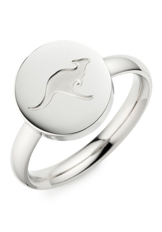 KangaROOS Fingerring Schmuck Geschenk, Ring Siegelring Känguru, Exklusiv bei uns von KangaROOS