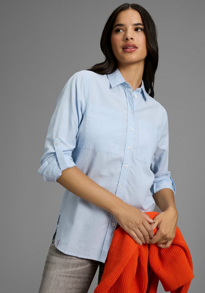 KangaROOS Hemdbluse leger geschnitten mit Brusttaschen von KangaROOS