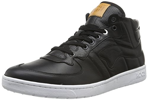 KangaROOS Herren Full-Court-Mid-Nappa Sneakers, Schwarz (blk 500) von KangaROOS