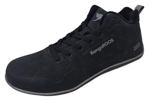 KangaROOS Herren K-BFM Paice Mid Sneaker, Jet Black/Mono, 46 EU von KangaROOS