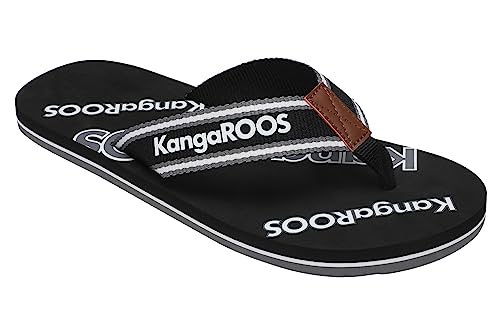 KangaROOS Herren K-BM Perth Sandale, Jet Black/Steel Grey, 40 EU von KangaROOS