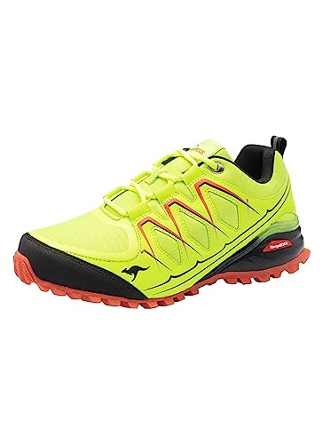 KangaROOS Herren K-Krail S Wanderschuh, Lime/Jet Black 7007, 43 EU von KangaROOS