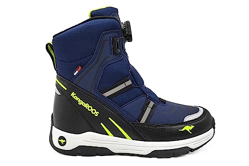 KangaROOS Herren K-MJ Ron RTX FX Schneestiefel, dk Navy/Lime, 37 EU von KangaROOS