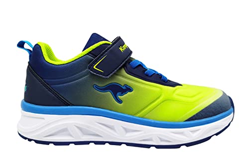 KangaROOS Herren K-OK Airos EV Sneaker, Navy/Lime, 35 EU von KangaROOS