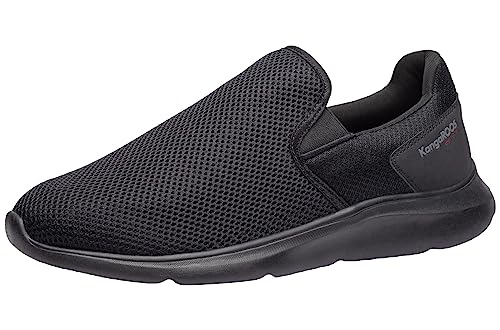 KangaROOS Herren K-Race Comfi Sneaker, Jet Black/Mono, 41 EU von KangaROOS