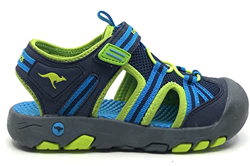 KangaROOS Herren K-Trek Trail Sandale, dk Navy/Lime, 38 EU von KangaROOS