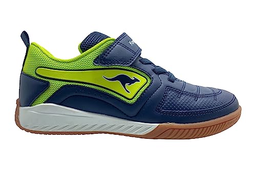 KangaROOS Herren K5-Block Ev Sneaker, Dk Navy/Lime, 36 EU von KangaROOS