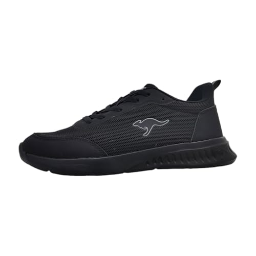 KangaROOS Herren KL-A Club Sneaker, Jet Black/Mono, 43 EU von KangaROOS