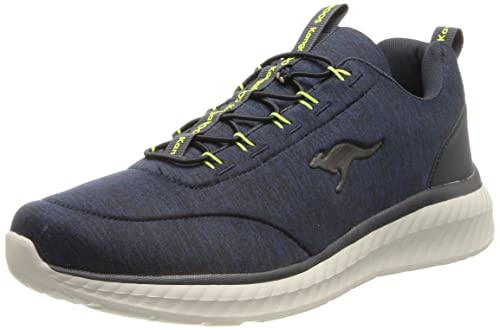 KangaROOS Herren KM-CRES Sneaker, dk Navy/Lime, 44 EU von KangaROOS