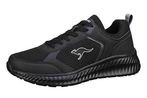 KangaROOS Herren KM-Devo Sneaker, Jet Black/Mono, 41 EU von KangaROOS