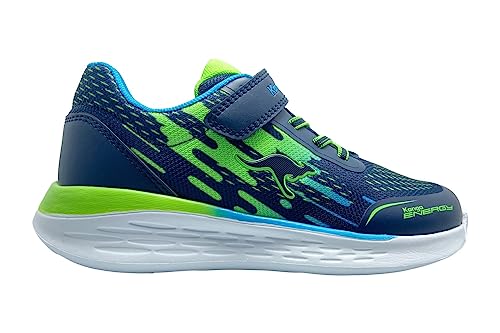 KangaROOS Herren KQ-Cosmic EV Sneaker, Dk Navy/Lime, 37 EU von KangaROOS