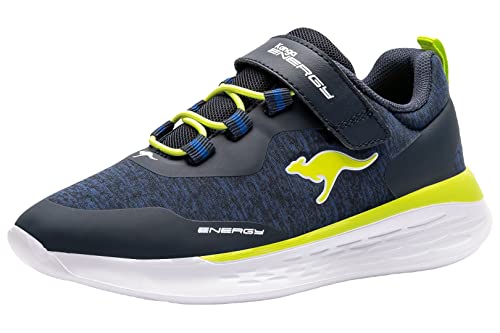 KangaROOS Herren kq-fleet ev Sneaker, Dark Navy Lime 4054, 35 EU von KangaROOS