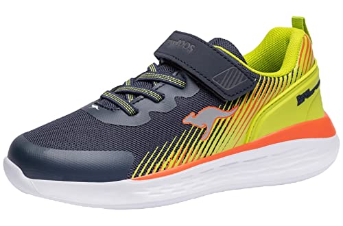 KangaROOS Herren KQ-Unique EV Sneaker, dk Navy/Lime, 36 EU von KangaROOS