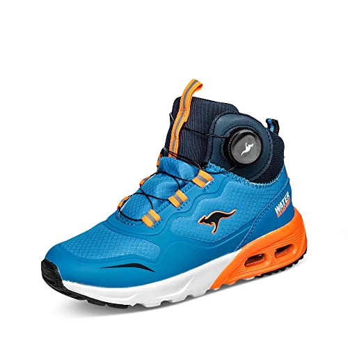 KangaROOS Herren KX-Raptor Hi FX Sneaker, Brilliant Blue/neon orange, 36 EU von KangaROOS