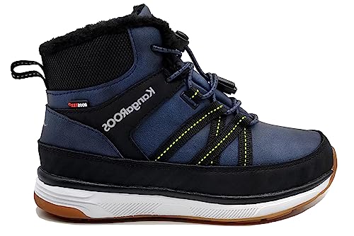 KangaROOS Herren Ks-Ice V RTX Schneestiefel, dk Navy/Lime, 36 EU von KangaROOS