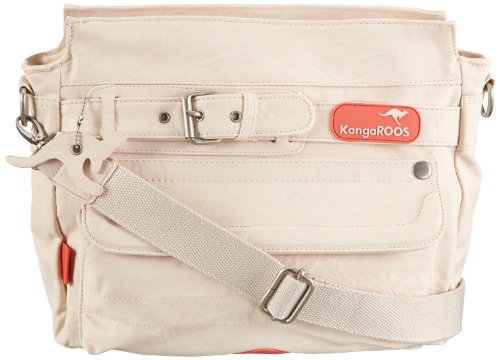 KangaROOS Jean-II Stone Bag (Set) B0289, Damen Shopper, Weiß (Pale), 30x23x12 cm (B x H x T) von KangaROOS