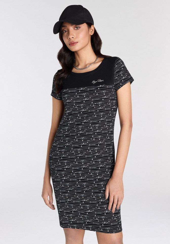 KangaROOS Jerseykleid mit trendigem Allover-Druck von KangaROOS