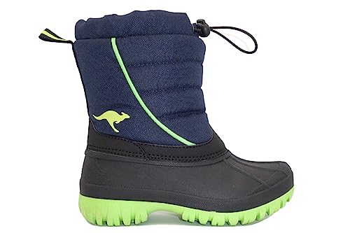 KangaROOS Jungen K-ben Schneestiefel, Blau, 34 EU von KangaROOS