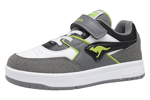 KangaROOS Jungen K-cp Bounder Ev Sneaker, Steel Grey Neon Green, 37 EU KangaROOS Jungen K-cp Bounder Ev Sneaker, Steel Grey Neon Green, 37 EU von KangaROOS