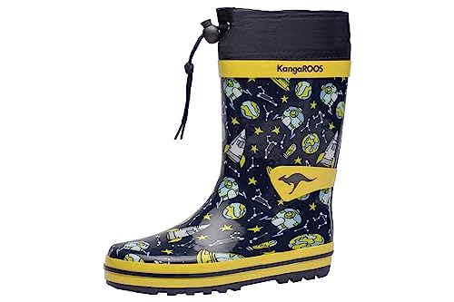 KangaROOS Jungen K-zomerrain Gummistiefel, Dk Navy Aliens, 32 EU von KangaROOS