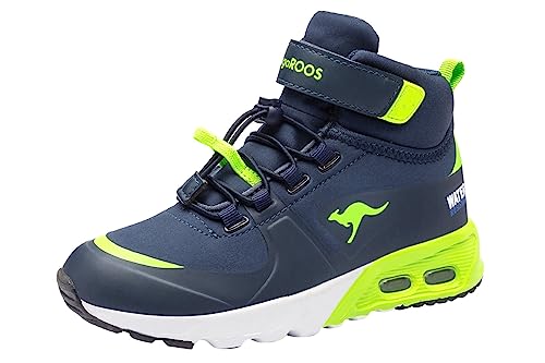 KangaROOS Jungen Kx-hydro Sneaker, Dk Navy Lime, 34 EU von KangaROOS