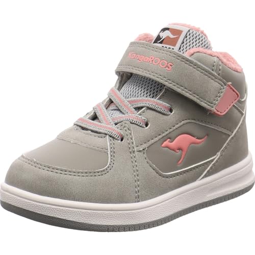 KangaROOS K-CPI Kalino Mid Kinderschuhe Mädchen Schnürstiefel Grau Freizeit, Schuhgröße:22 EU von KangaROOS
