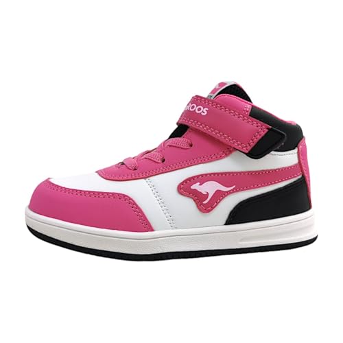 KangaROOS Jungen Mädchen K-CPI Tive Mid EV Sneaker, Daisy pink/Jet Black, 24 EU von KangaROOS